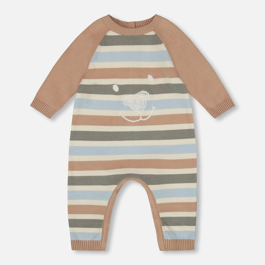 Combi Tricot Pitous 6-24mois-Deux par Deux-Bleu-6 m-2X2-H20CT40-CLÉMENT