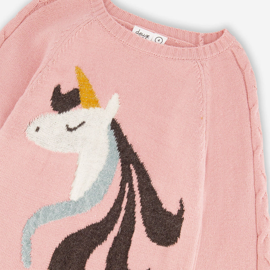Robe Tricot Licorne 7-10ans-Deux par Deux-2X2-H20KT85-650C-CLÉMENT