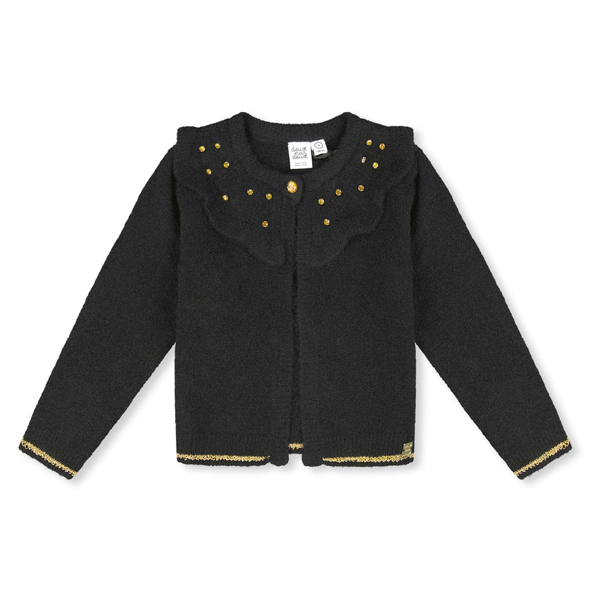 Cardigan Noël 3-6ans-Deux par Deux-Noir-3-2X2-H20OGT31-B-CLÉMENT