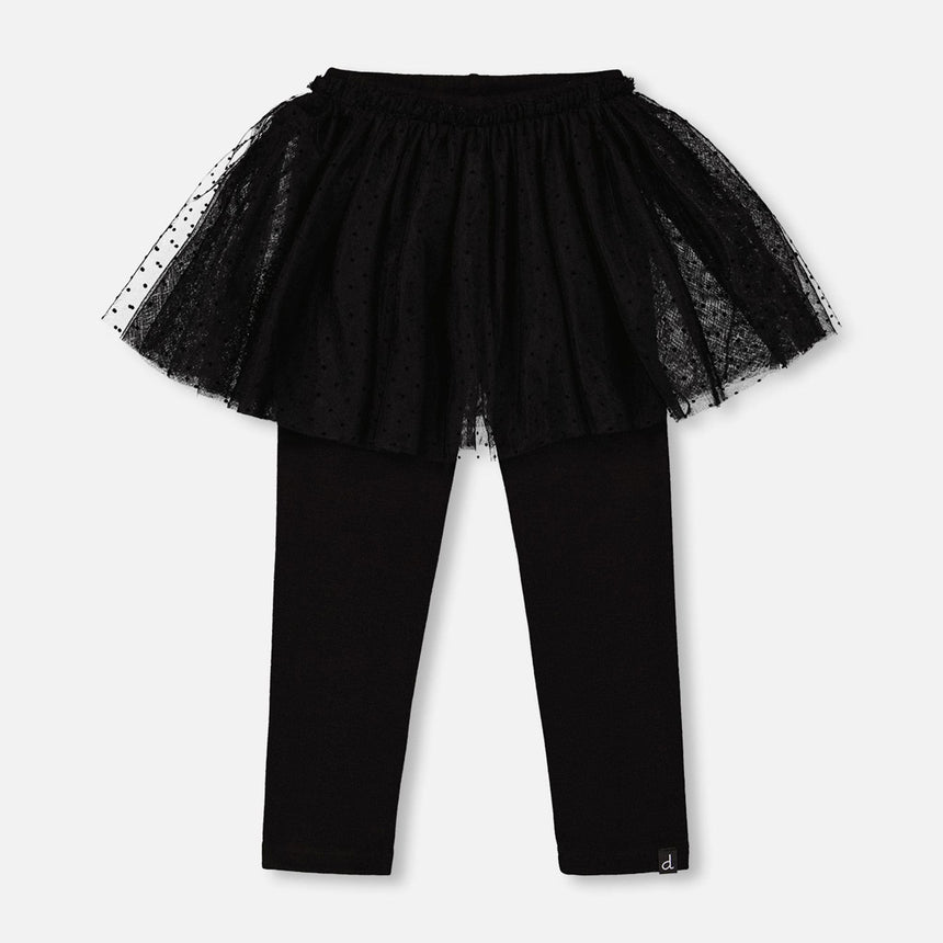 Legging Jupe Essentiel 7-10ans-Deux par Deux-Noir-7-2X2-H20YG81-999C-CLÉMENT