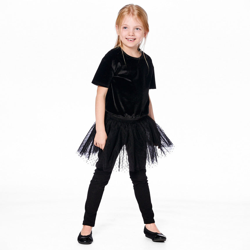 Legging Jupe Essentiel 7-10ans-Deux par Deux-2X2-H20YG81-999C-CLÉMENT