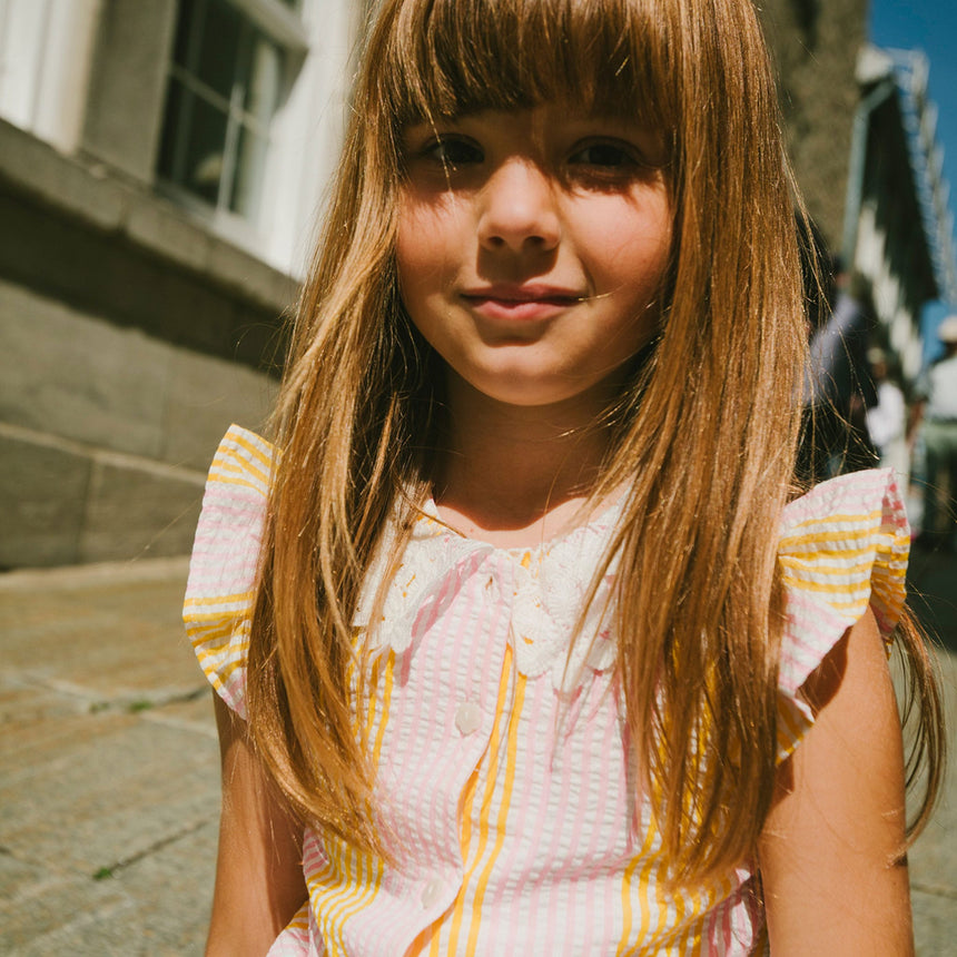 Blouse Marguerites 7-10ans-Deux par Deux-2X2-H30I15-137C-CLÉMENT