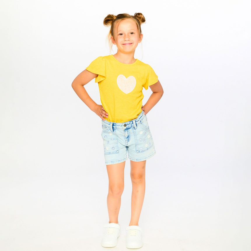 Short Denim Marguerites 3-6ans-Deux par Deux-2X2-H30I28-1250B-CLÉMENT