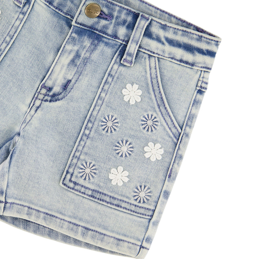 Short Denim Marguerites 3-6ans-Deux par Deux-2X2-H30I28-1250B-CLÉMENT