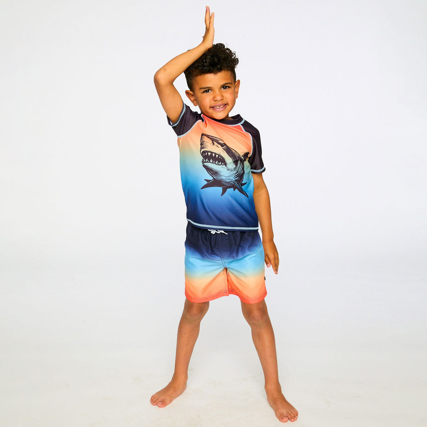 T-shirt Maillot Requin 2-6ans-Deux par Deux-2X2-H30OB65-159B-CLÉMENT