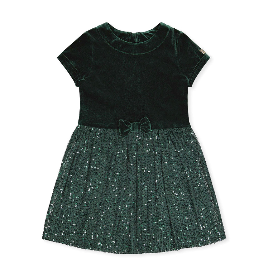 Robe Brillant Noël 3-6ans-Deux par Deux-Sarcelle-3-2X2-J20OG90-393B-CLÉMENT