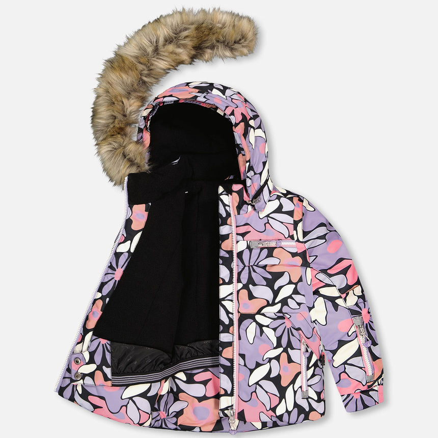 Habit de Neige Fleurs Retro 2-6ans-Deux par Deux-2X3-H10PG85-999B-CLÉMENT