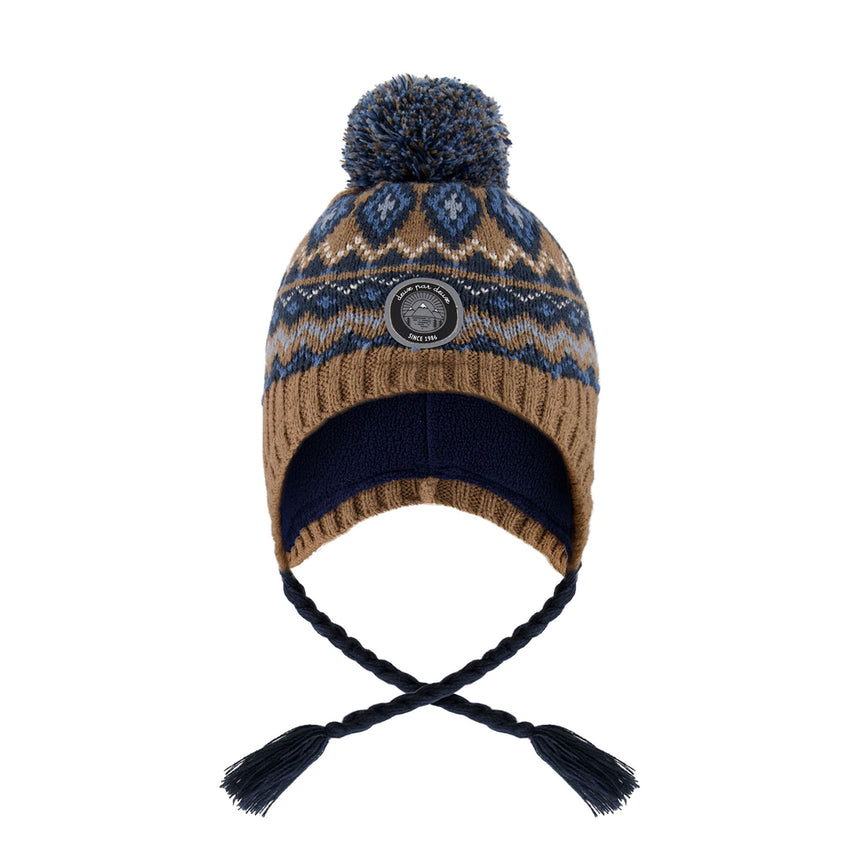 Tuque Tricot Peruvienne 6-24mois-Deux par Deux-Brun-6-12 m-2X3-H10Z40-000A-CLÉMENT