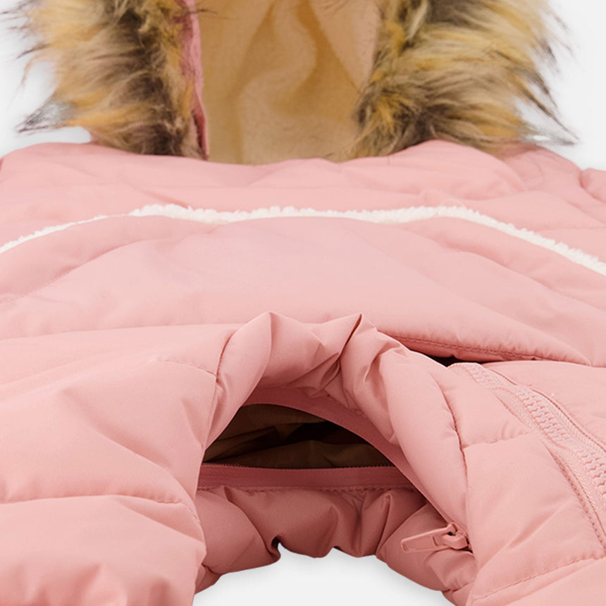 Habit de Neige Une Pièce Rose 6-30mois-Deux par Deux-2X3-J10B701-622-CLÉMENT