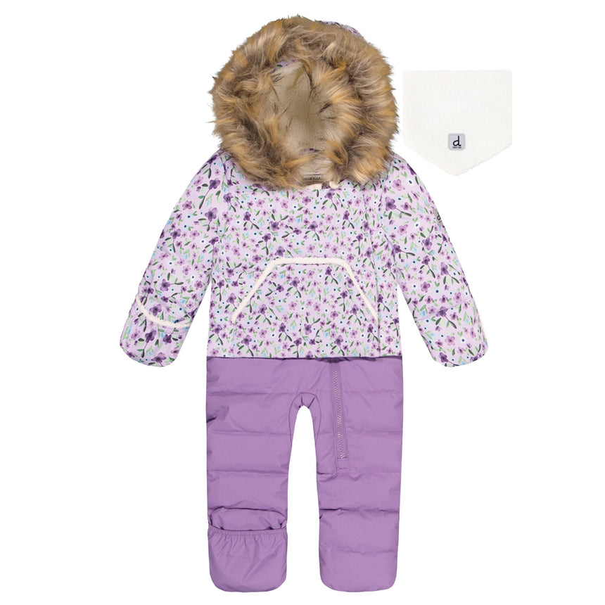 Habit de Neige Petites Fleurs 6-30mois-Deux par Deux-Lilas-6 m-2X3-J10B7011J007-CLÉMENT