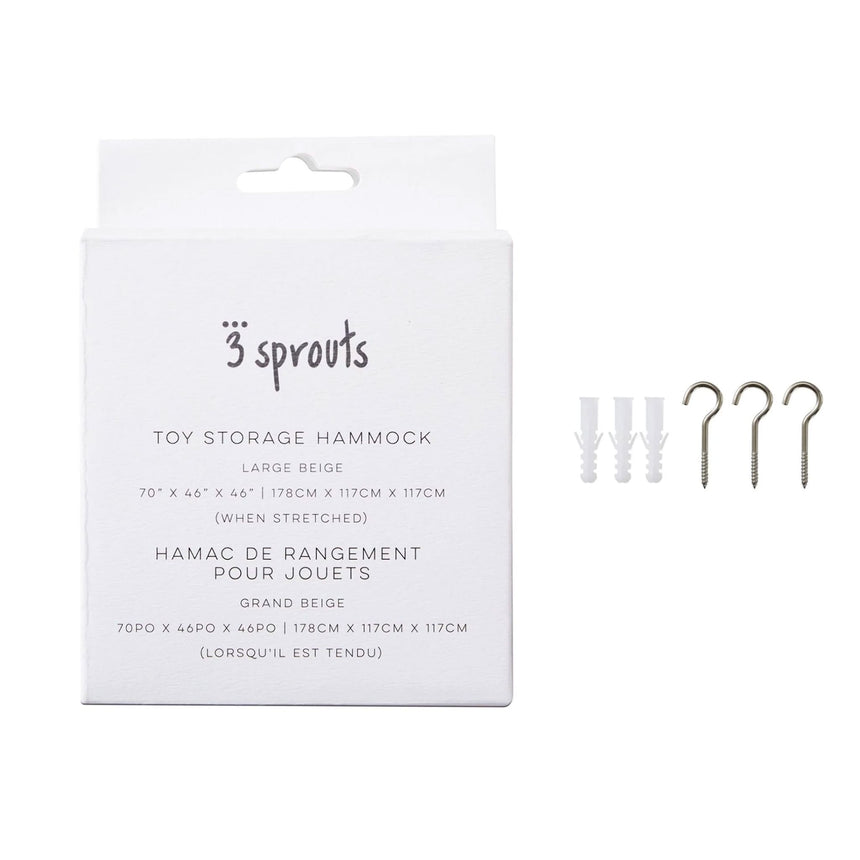 Hamac à Jouets - Beige-3 Sprouts-3SP-CHMBEI-CLÉMENT