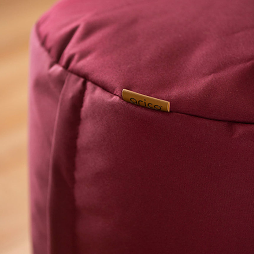 Pouf Repose-pieds Rond - Bordeaux-Arico-AIC-050001-CLÉMENT