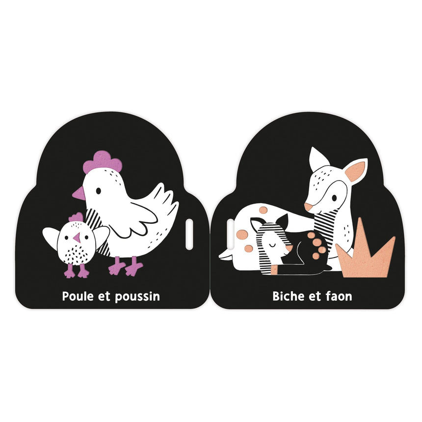 Mon Premier Livre Poussette en Noir et Blanc - Bébés Animaux-Auzou-AUZ-791039559676-CLÉMENT