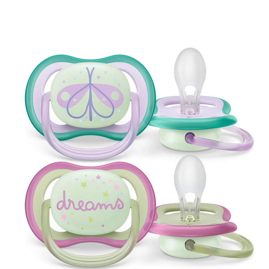 Suce Ultra Air Nighttime 0-6 mois Libellule Lilas / Rêves (2)-Philips Avent-AVE-PASCF37619-CLÉMENT