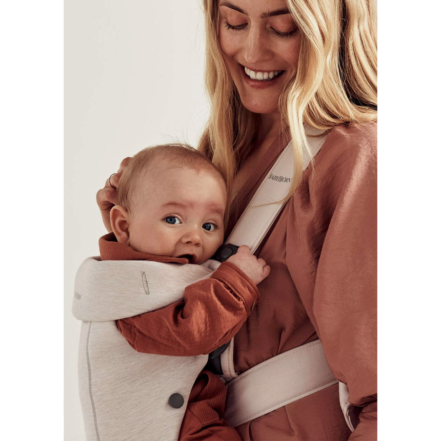 Porte-Bébé Mini 3D Jersey - Beige-Babybjorn-BAJ-021087CA-CLÉMENT