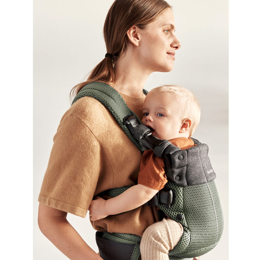 Porte-Bébé Harmony - Vert Foncé 3D mesh-Babybjorn-BAJ-088047CA-CLÉMENT