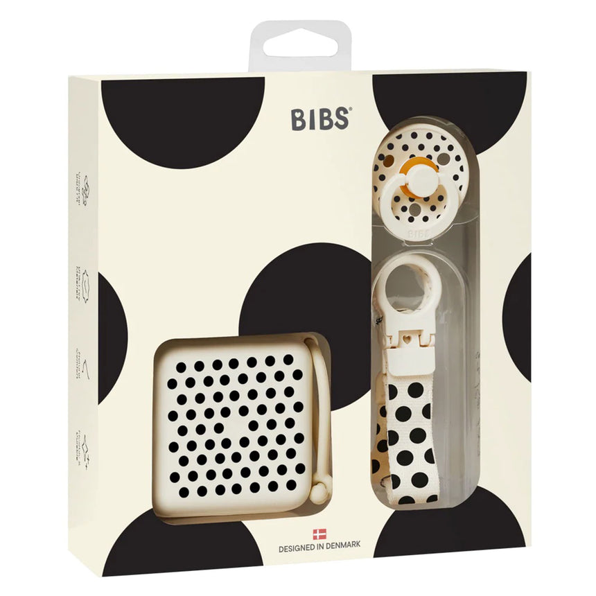 Ensemble Cadeaux Pois Noir/Blanc (Grandeur 2)-Bibs-BIS-7500147-CLÉMENT