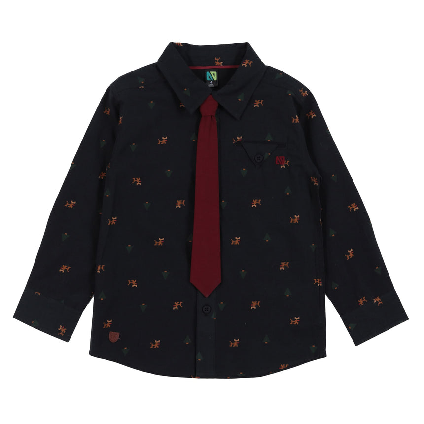Chemise Imprimé Chic 2-12ans-Nano-Noir-2-BOS-F2525-01-CLÉMENT