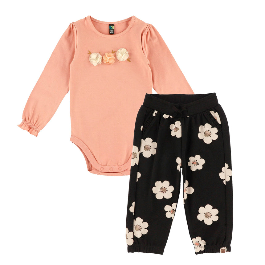 Ensemble Pantalon Prairies 6-24mois-Nano-Corail-6 m-BOS-F2652-07-CLÉMENT