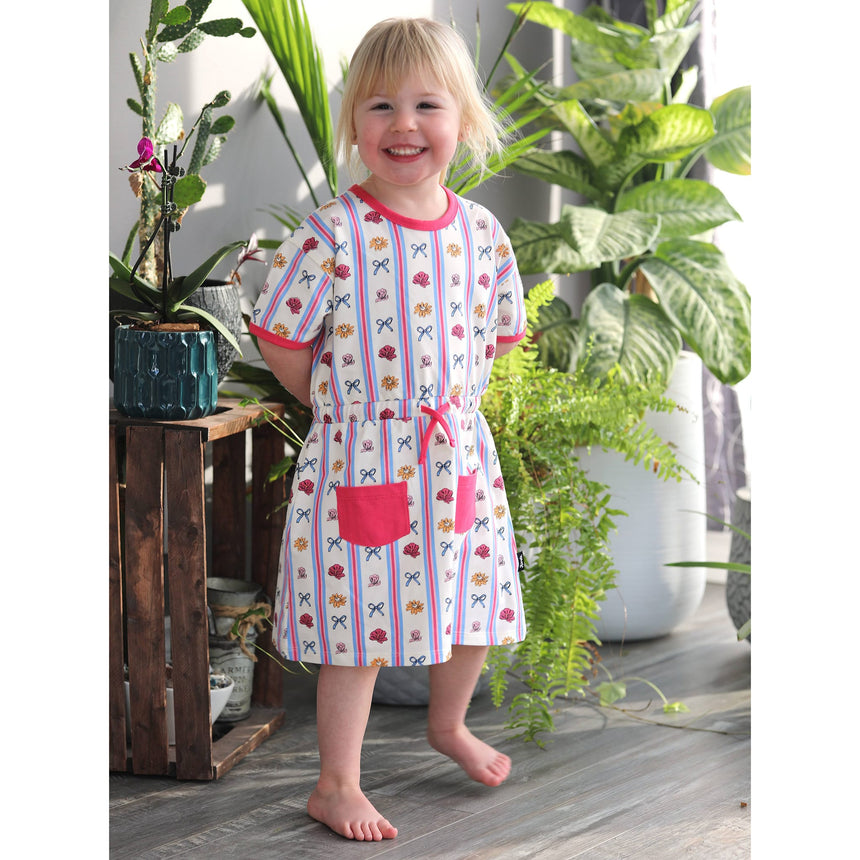 Robe Rayée Fleurs 2-10ans-Birdz-BR1-CLSPKG06741-CLÉMENT
