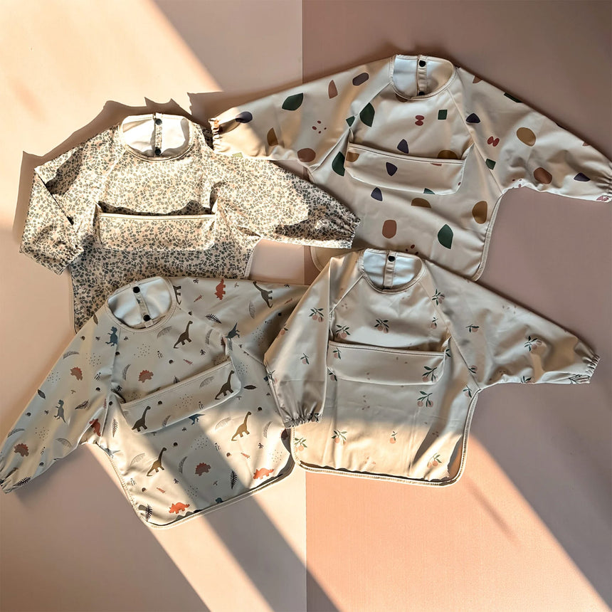 Bavette Imperméable à Manches Longues - Fleurs Antiques-Bulle-BUB-B-BML001-01-CLÉMENT