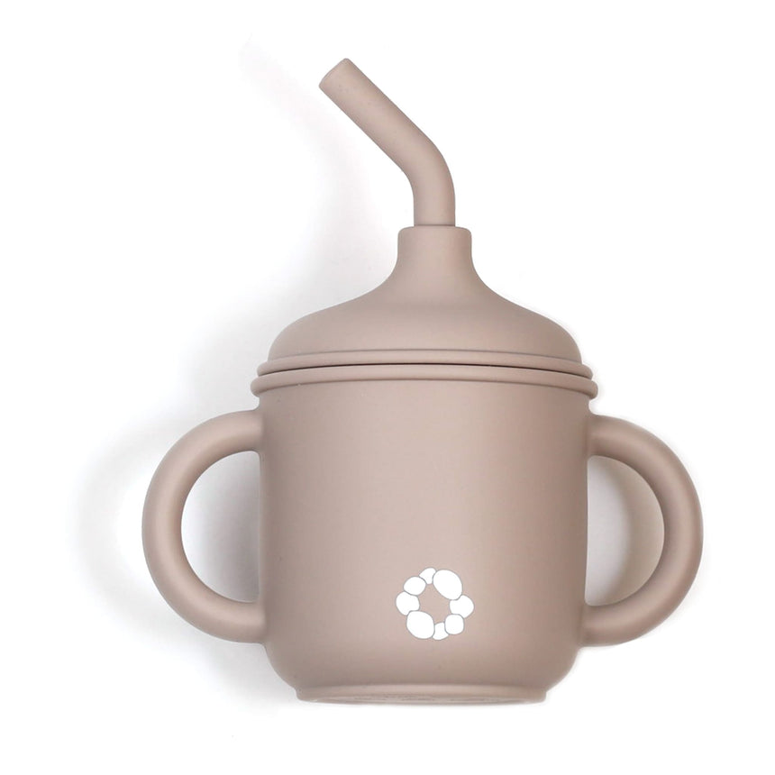 Gobelet Paille en Silicone - Taupe-Bulle-BUB-B-VA002-09-CLÉMENT
