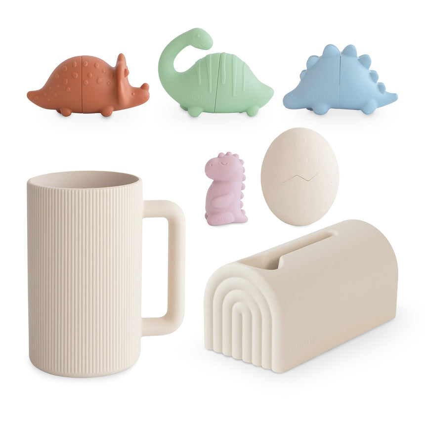 Ensemble Jeu de Bain Dinosaures-Mushie-HIE-MGS-3016-CLÉMENT
