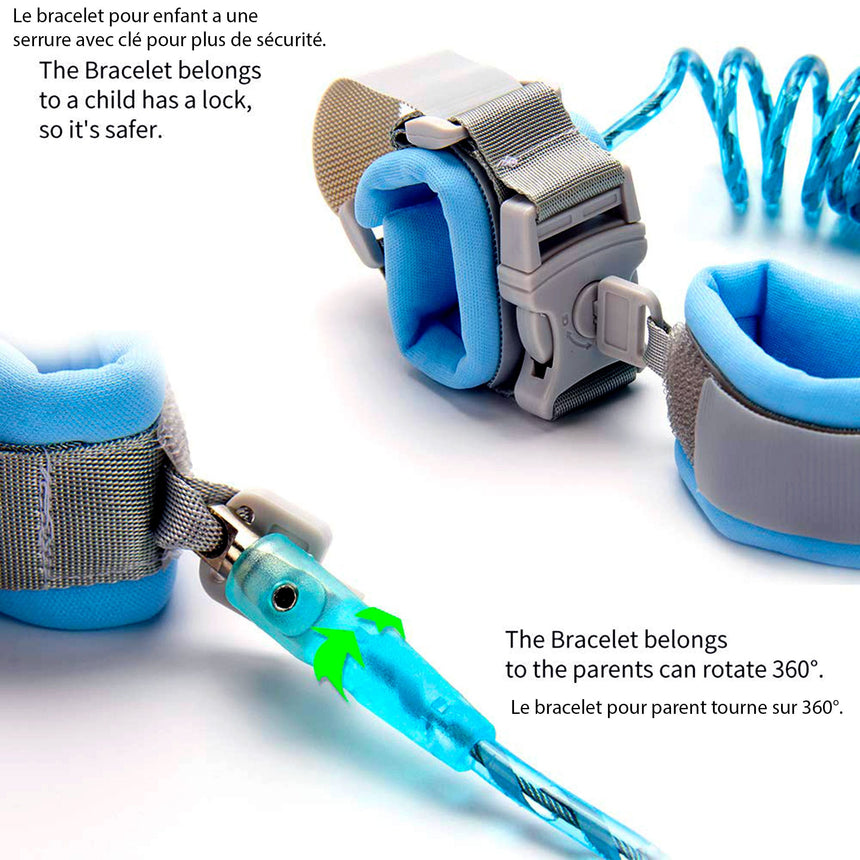 Bracelet de Sécurité avec Clé - Bleu-Bebe Confort-CA3-CSC-2101-BLU-CLÉMENT