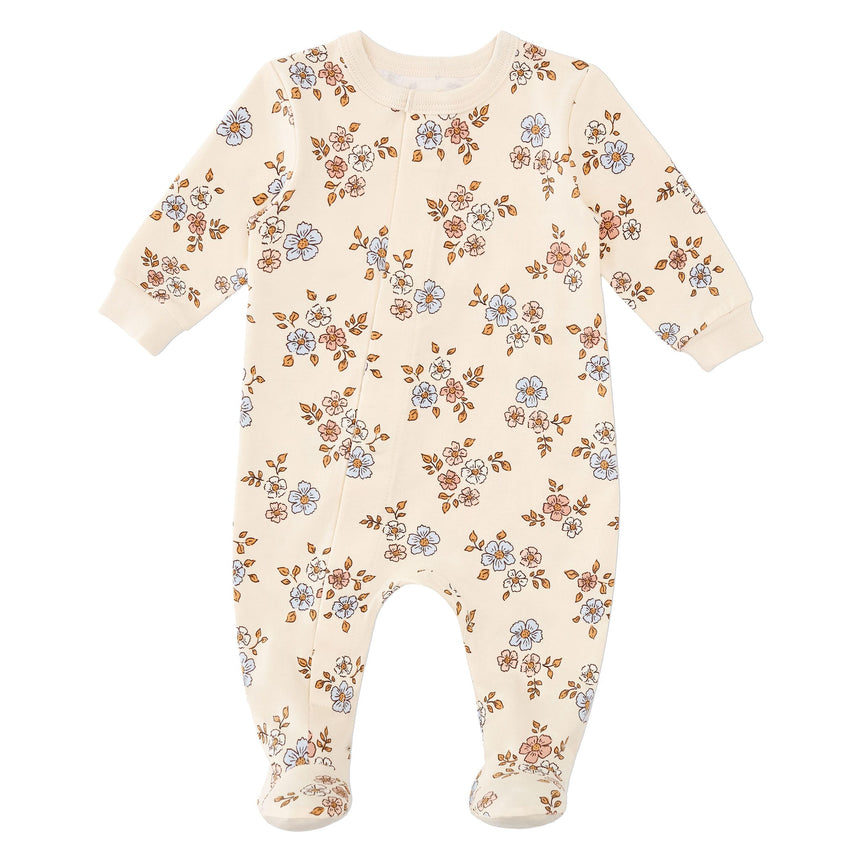 Pyjama Magnétique Fleurs Prématuré -18mois-Colle Colle-Beige-Prématuré-CCL-PM6178-CLÉMENT