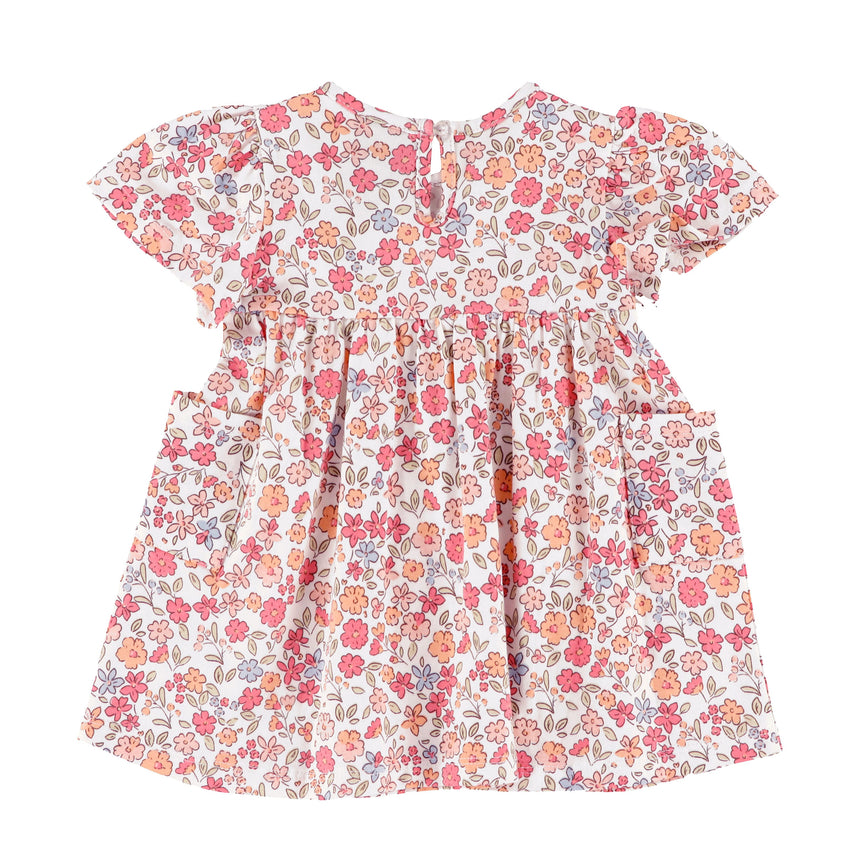 Robe Pique-nique Fleurs 3-24mois-Chat Botte-CHI-1261474C-PEC-CLÉMENT