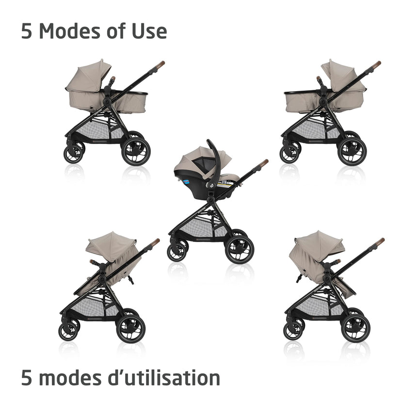 Système de Voyage Zelia Luxe 5-en-1 - New Hope Tan-Maxi-cosi-COS-01363CGYQ-CLÉMENT