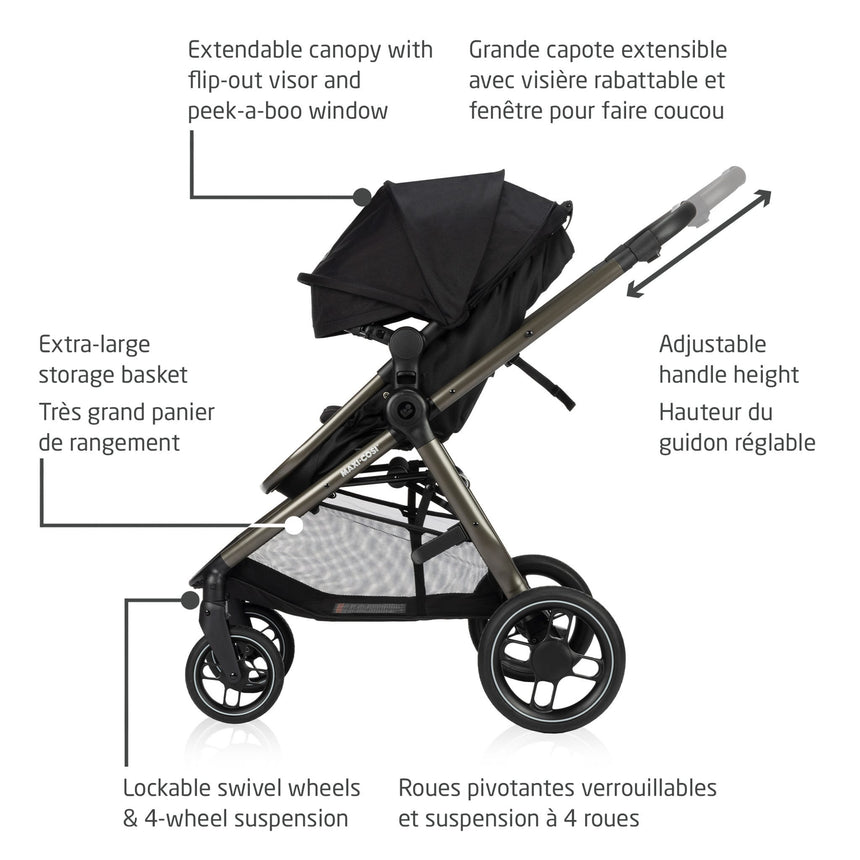 Système de Voyage Zelia Luxe 5 en 1 - New Hope Black-Maxi-cosi-COS-01363CHCT-CLÉMENT