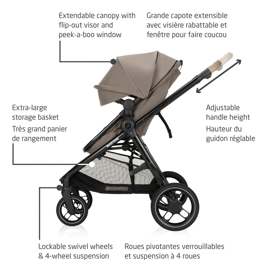 Système de Voyage Zelia Luxe 5 en 1 - Truffle-Maxi-cosi-COS-01363CHHO-CLÉMENT