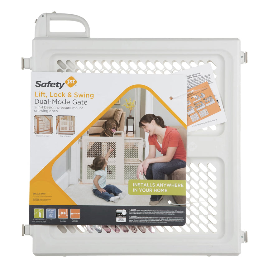 Barrière à deux Modes - Soulever, Verrouiller & Ouvrir-Safety 1st-COS-GA048CWHOF2-CLÉMENT