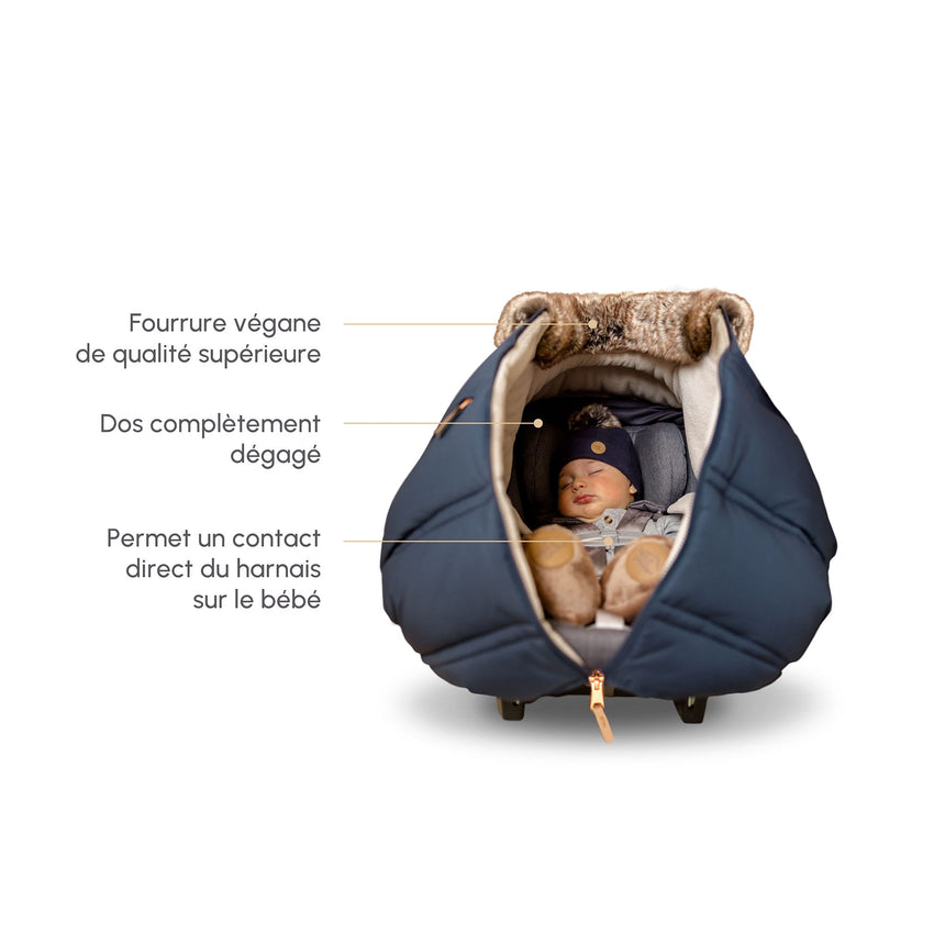 Housse d’hiver pour siège d’auto Sherpa - Jasper-Petit Coulou-COU-PC7012-CLÉMENT