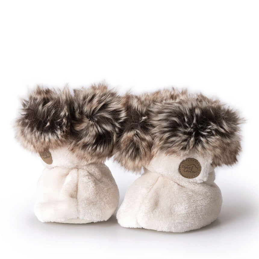 Bottines d'hiver pour bébé Crème 6-12mois-Petit Coulou-COU-PCB7562-CLÉMENT