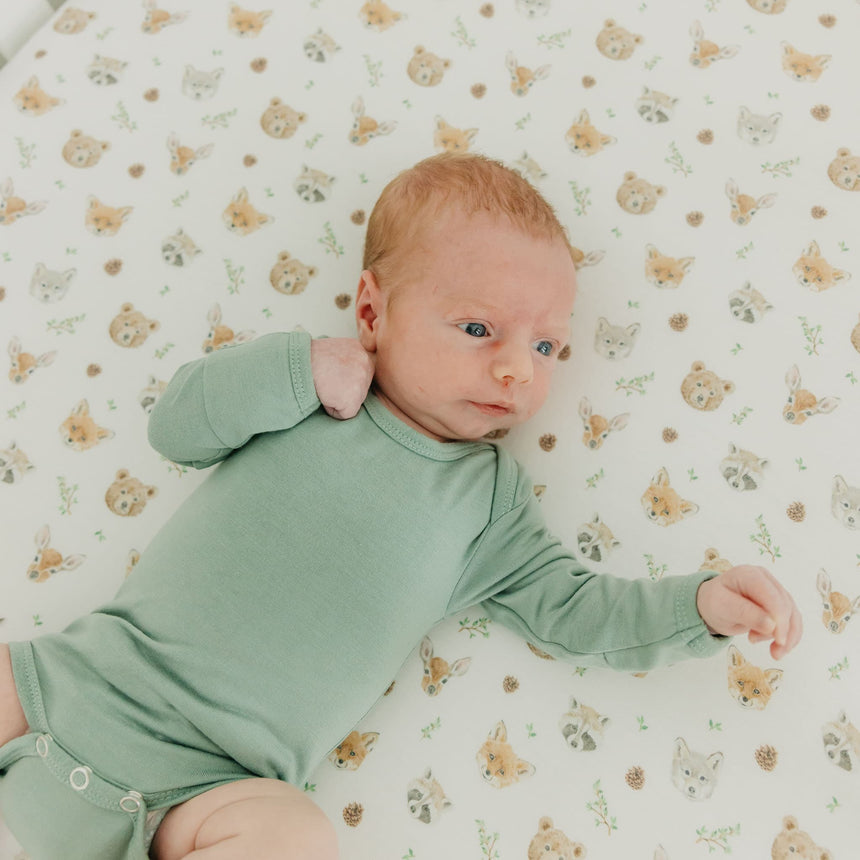 Drap Contour pour Lit de Bébé - Forêt-Copper Pearl-CPL-CPCRSH0252NS-CLÉMENT
