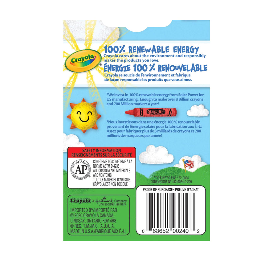 Crayons De Cire (24)-Crayola-CRL-52-0024-CLÉMENT