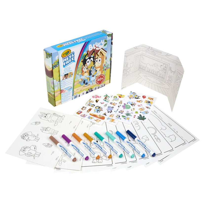 Trousse D'Activités Crayola Sans Dégats Bluey-Crayola-CRL-75-1863-CLÉMENT