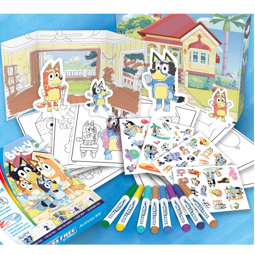 Trousse D'Activités Crayola Sans Dégats Bluey-Crayola-CRL-75-1863-CLÉMENT