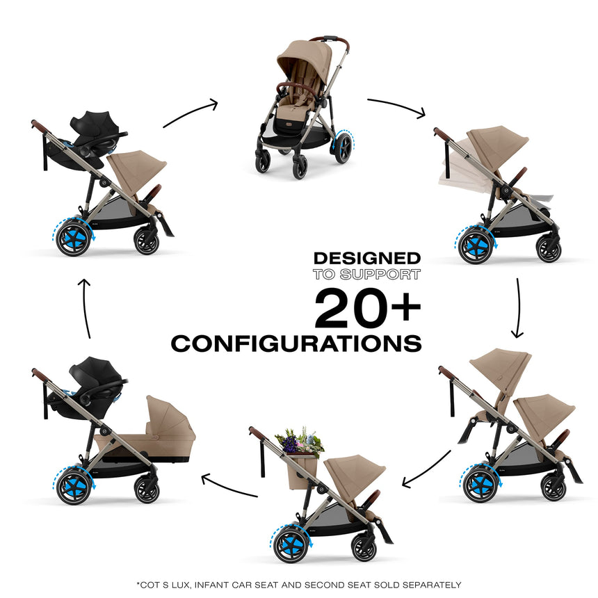 Poussette eGazelle S - Amande-Cybex-CYB-524000551-CLÉMENT