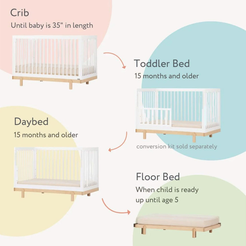 Couchette convertible 4 en 1 Bliss - Blanc/Naturel-Dadada Baby-DDD-15031-CLÉMENT