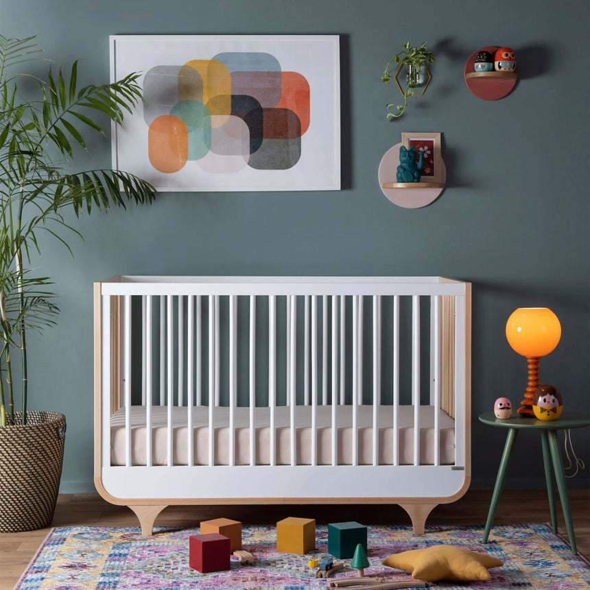Couchette convertible 3 en 1 Jolly - Blanc/Naturel-Dadada Baby-DDD-10731-CLÉMENT