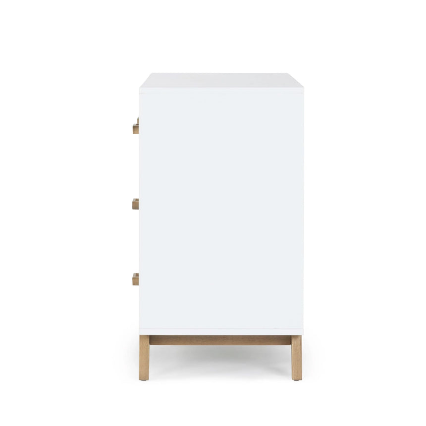 Commode 5 tiroirs Soho - Blanc / Noyer-Dadada Baby-DDD-412208-CLÉMENT