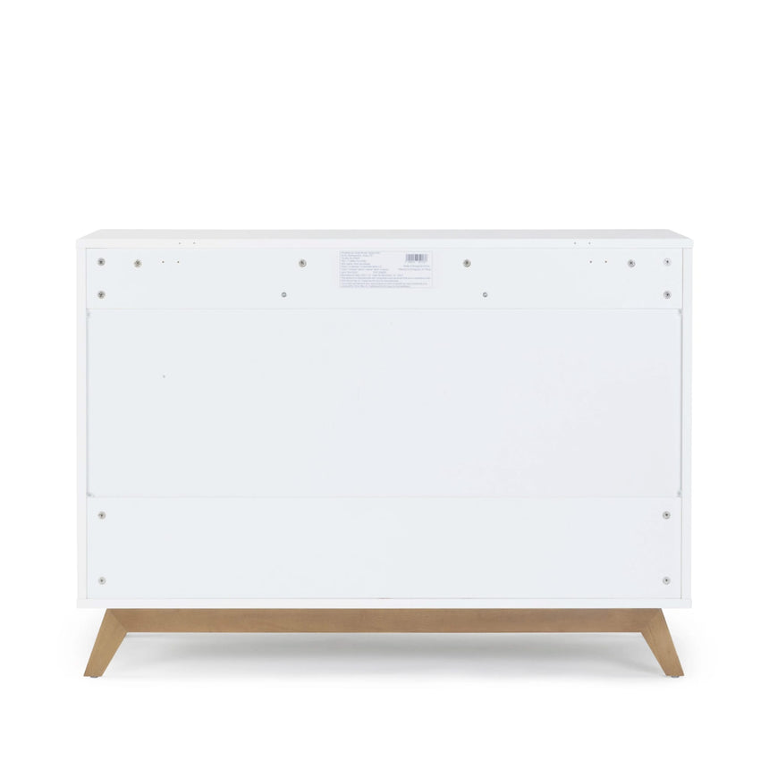 Commode 5 tiroirs Soho - Blanc / Noyer-Dadada Baby-DDD-412208-CLÉMENT