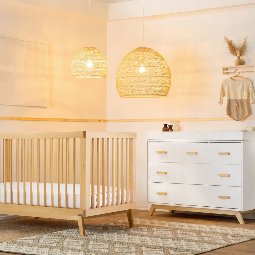 Commode 5 tiroirs Soho - Blanc / Naturel-Dadada Baby-DDD-413231-CLÉMENT