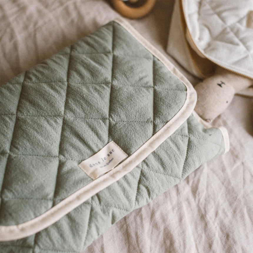 Tapis à Langer - Menthe-Dans Le Sac-DLS-CHANPADMINT-CLÉMENT