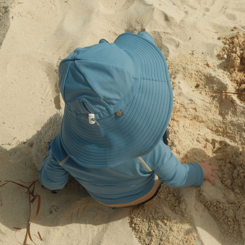 Chapeau UV Océan 0-3ans Coco Mango-Calikids-CAL-S2325-BLE-1-CLÉMENT