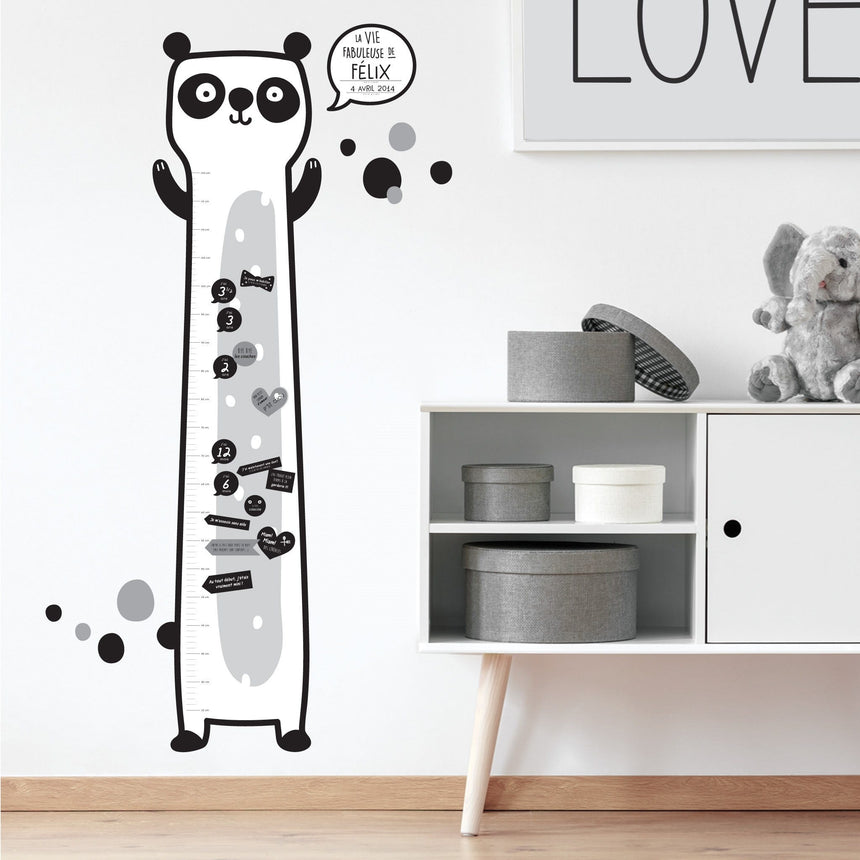 Échelle de Croissance - Panda Français-Clement - Impressions-DUM-ECH-PANDA-FR-CLÉMENT