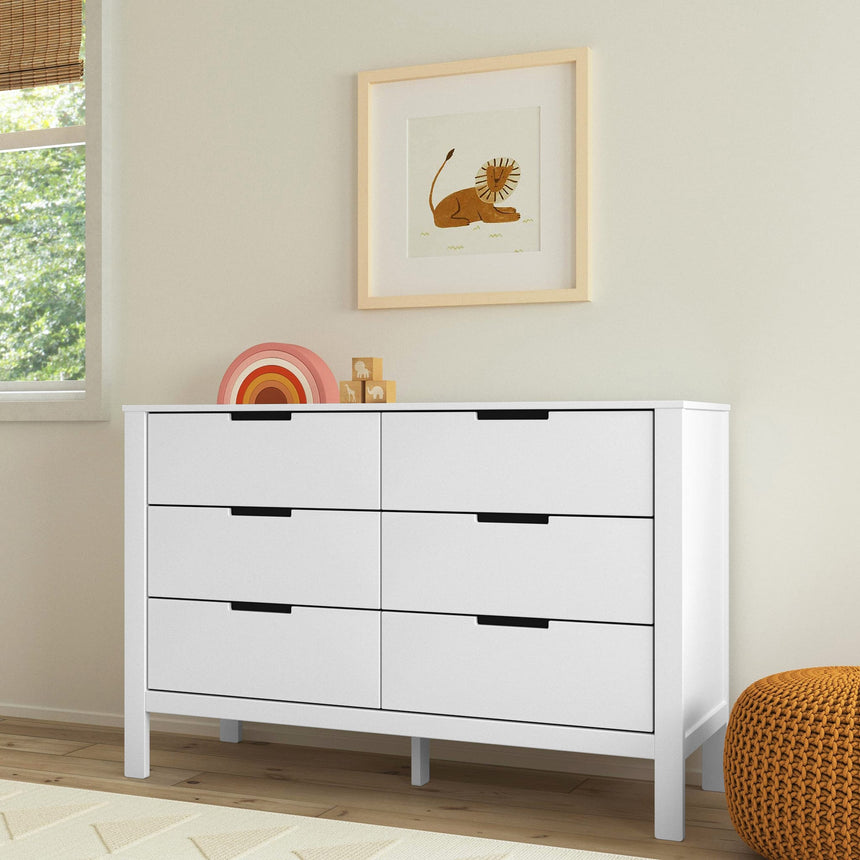 Commode 6 Tiroirs Colby - Blanc-DaVinci-DVI-F11926W-CLÉMENT